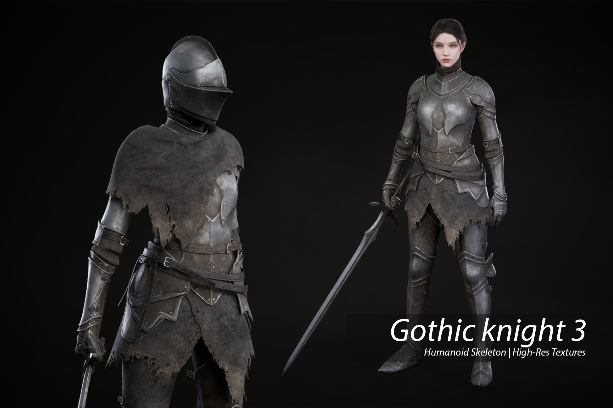 Unity 3d Knight Gothic Knight_3 | Characters | Unity Asset Store