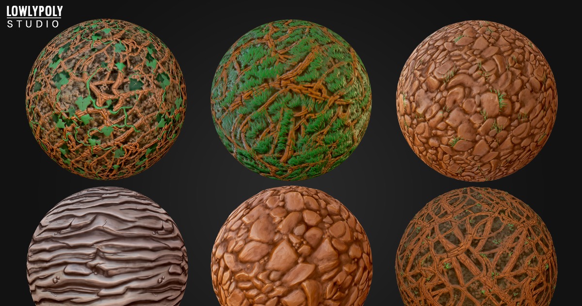 Terrain Vol.141 - Stylized Textures | 2D Nature | Unity Asset Store