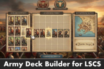 Army Deck Builder for Large Scale Combat System