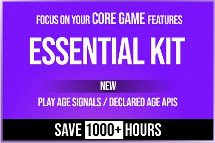 Essential Kit for Mobile & TV - IAP, Leaderboards, Cloud Save, Web View & More