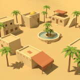 Low Poly Desert Village
