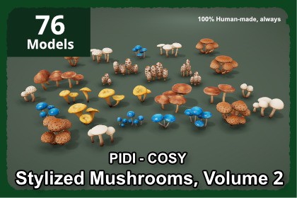 PIDI - COSY: Stylized Mushrooms Vol 2