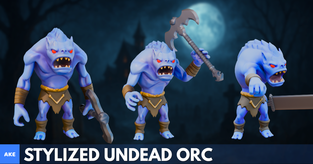 Stylized Undead Orc | 3D Creatures | Unity Asset Store