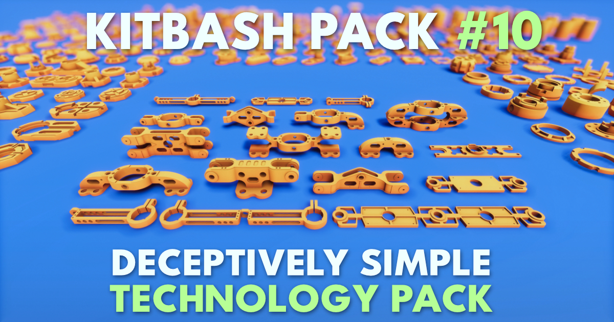 3d Tech Kitbash Simple Technology Kitbash #10 | 3D Industrial | Unity Asset Store