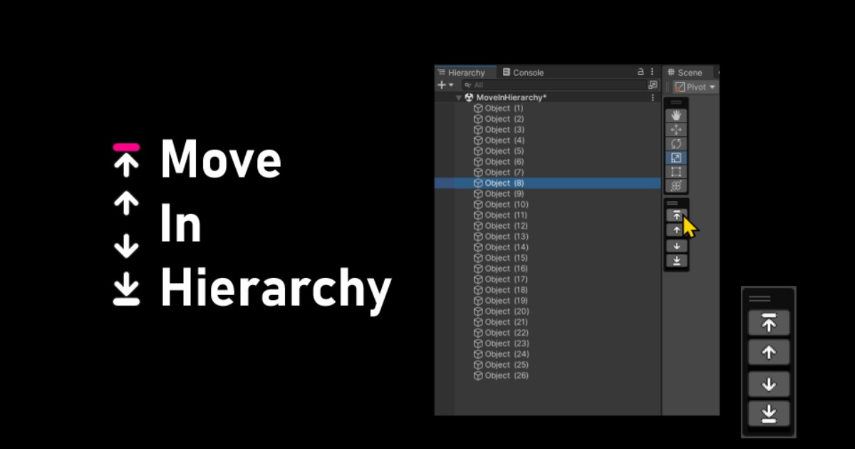 MoveInHierarchy | Utilities Tools | Unity Asset Store