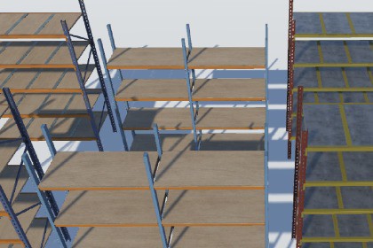 Industrial shelves pack 2