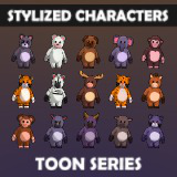 V2 Mascot Humanoid Animal Characters V2: 15 Unique Humanoids, Matcap Magic