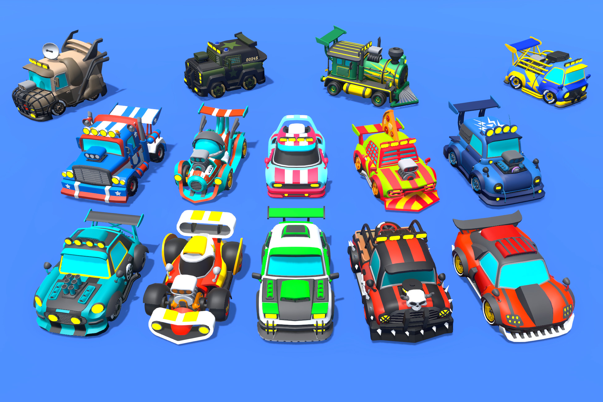 Unity Engine Car Asset Super Cars Pack 02 | 3D 지상 | Unity Asset Store