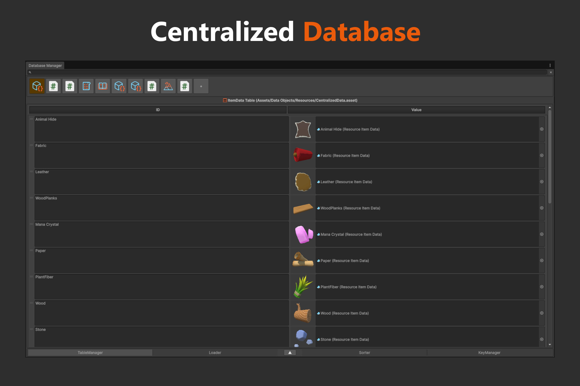 Centralized Database | Utilities Tools | Unity Asset Store