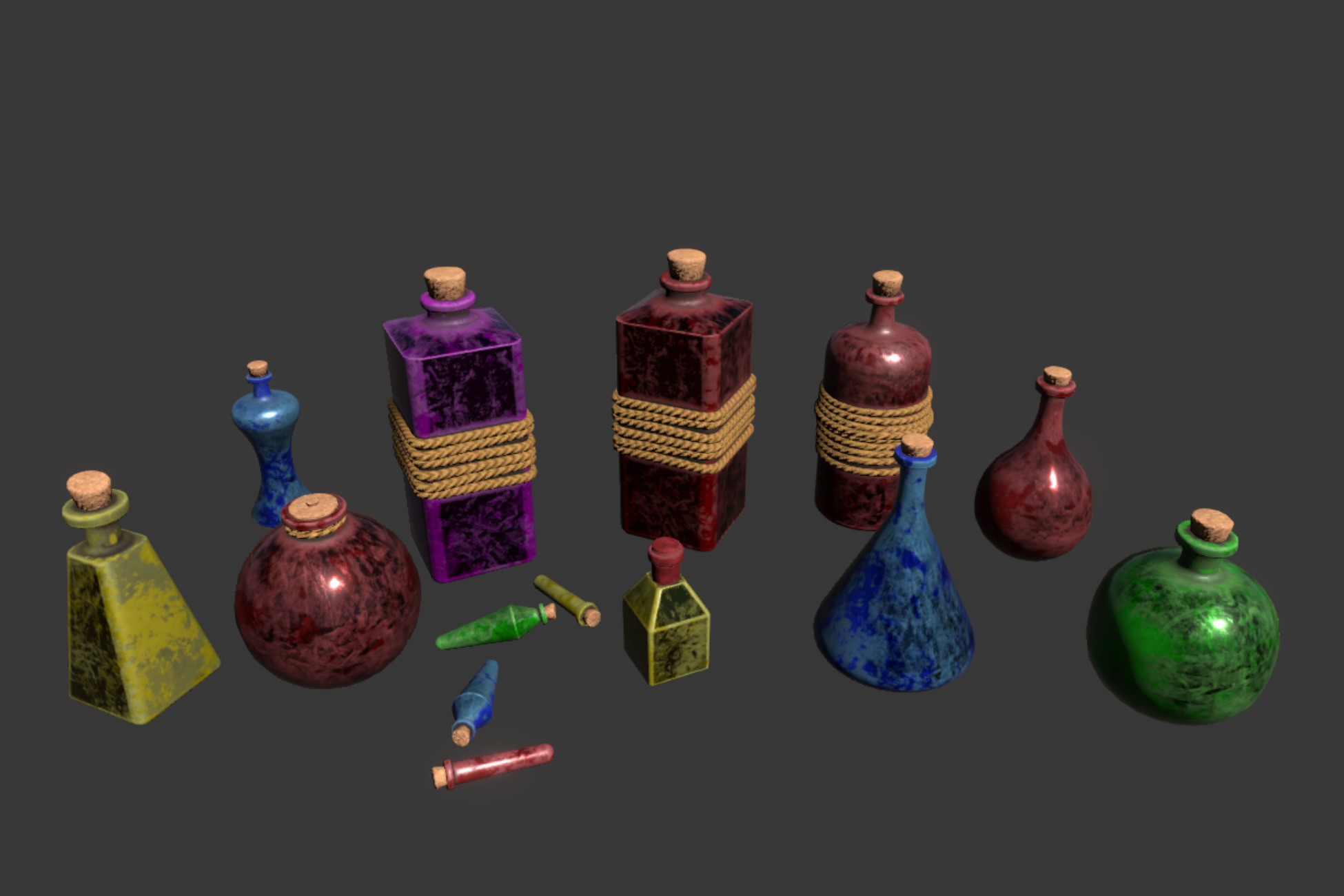 Fantasy Potions | 3D Props | Unity Asset Store