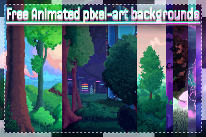 Animated Pixel-Art Backgrounds | Free