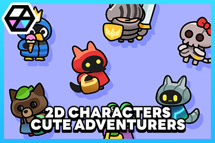 2D Characters - Cute Adventurers