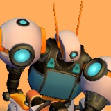 Robot White with animation