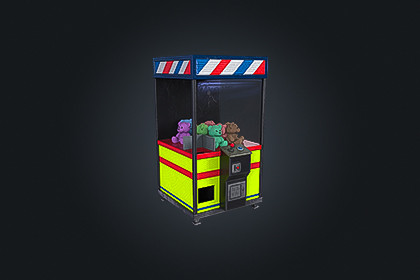 Arcade Claw V1 – Machine Game | Game Ready PBR | Built-In & URP Compatible