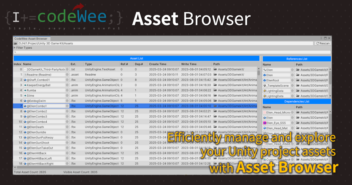 Asset Browser | Utilities Tools | Unity Asset Store