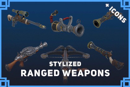 Stylized Ranged Weapons & Icons