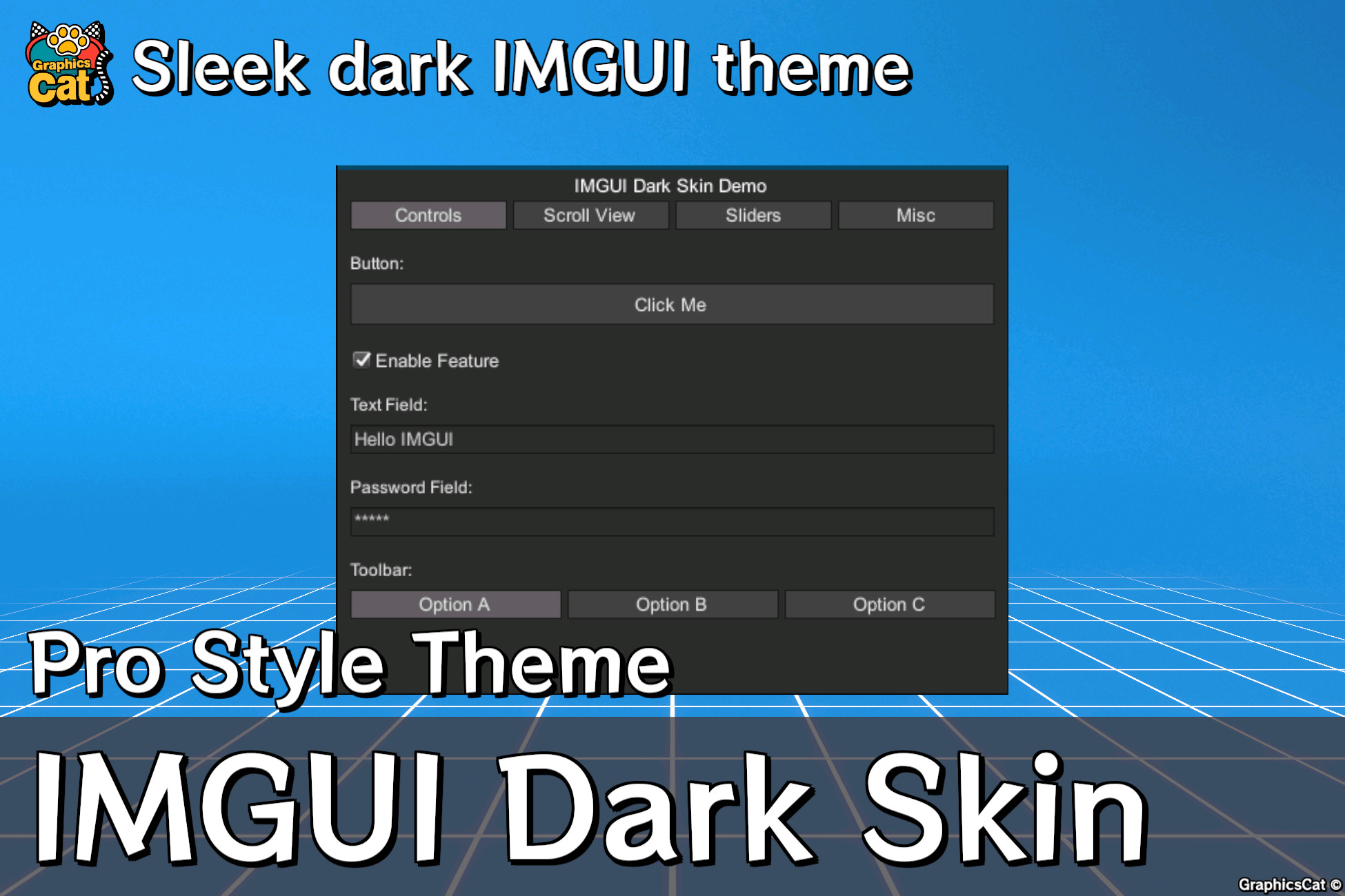 IMGUI Dark Skin – Pro Style Theme | GUI ツール | Unity Asset Store