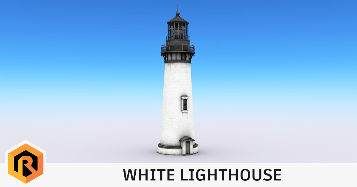 White Lighthouse | 3D Props | Unity Asset Store