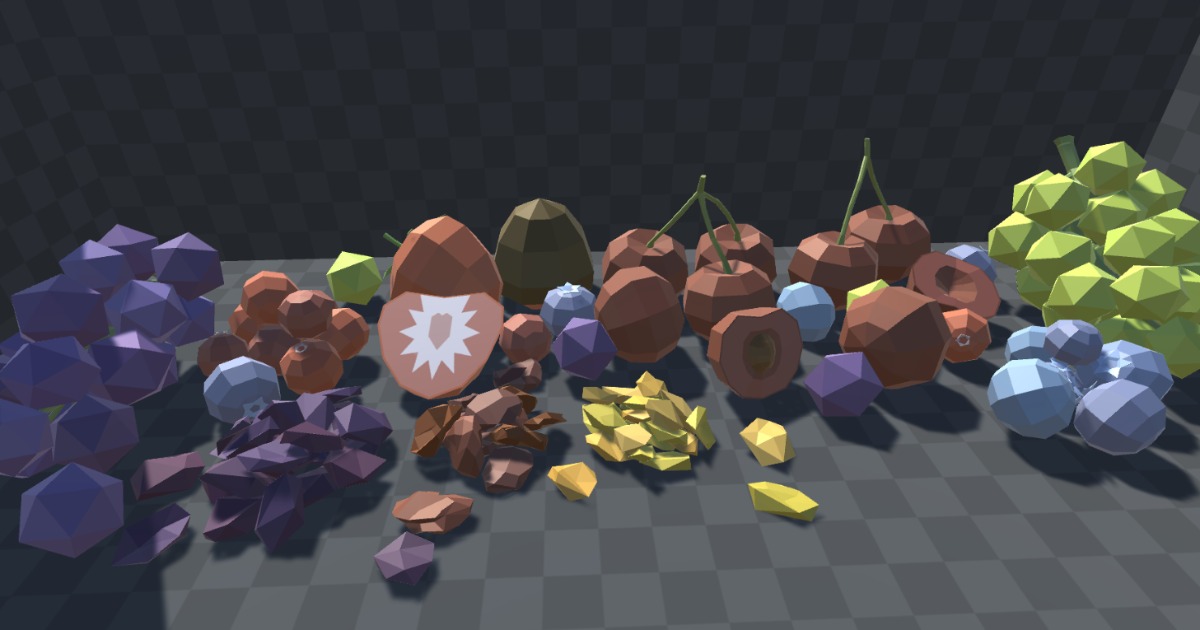 Low Poly Fruits | Food Pack | 3D 음식 | Unity Asset Store