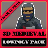 3D Characters Medieval Lowpoly Pack