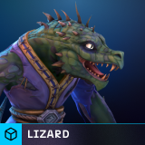 Modular Stylized Fantasy Lizard