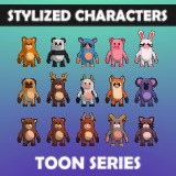Capsule Humanoid Animal Characters: 15 Unique Humanoids, Matcap Magic