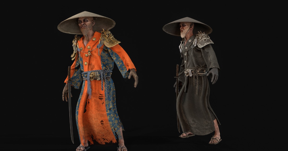 Old Samurai1 | Characters | Unity Asset Store