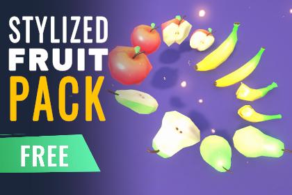 Stylized Fruit Pack Free