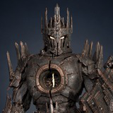 Armored Stone Golem - Dark Fantasy Boss