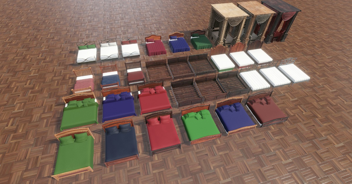 Beds Pack : Furniture Collection | 3D 家具 | Unity Asset Store