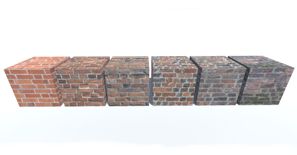 Material Brick Unity Bricks Materials - Photoscanned | 2D Brick | Unity Asset Store
