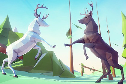 Poly Art: Deer