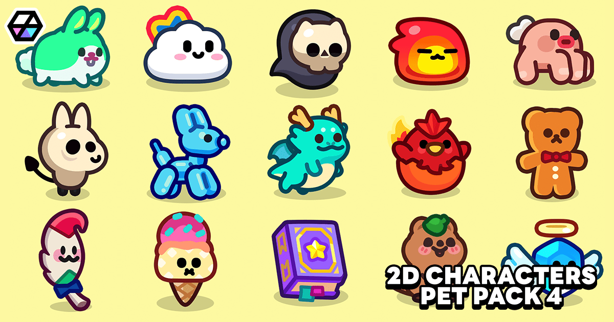 2D Characters - Pet Pack 4 | 2D Characters | Unity Asset Store