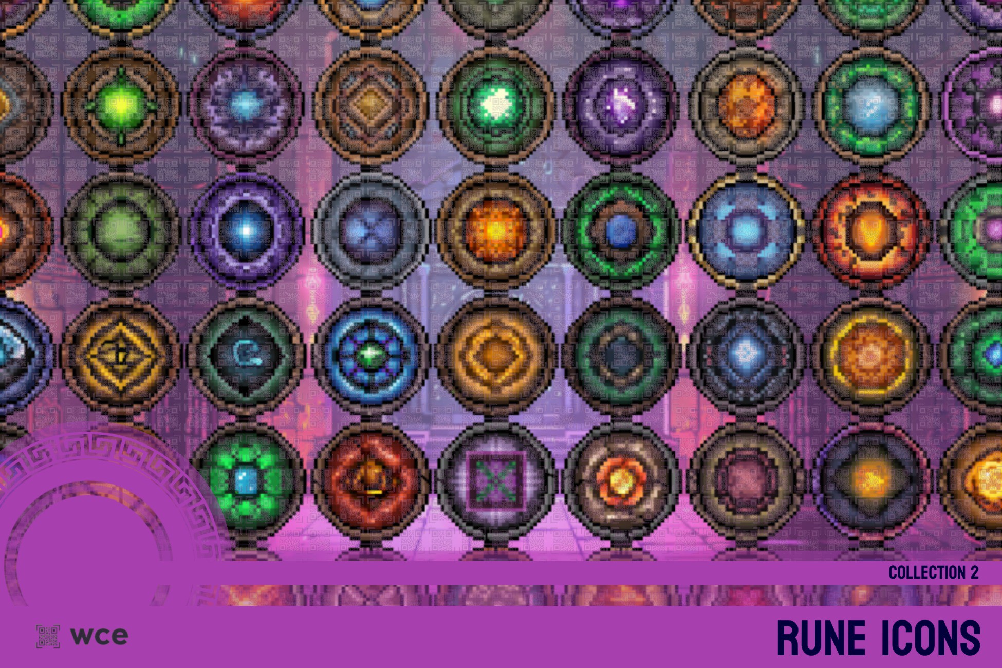Rune Icons - Collection 2 - 2D Pixel Magic and Spell Resources Bundle ...