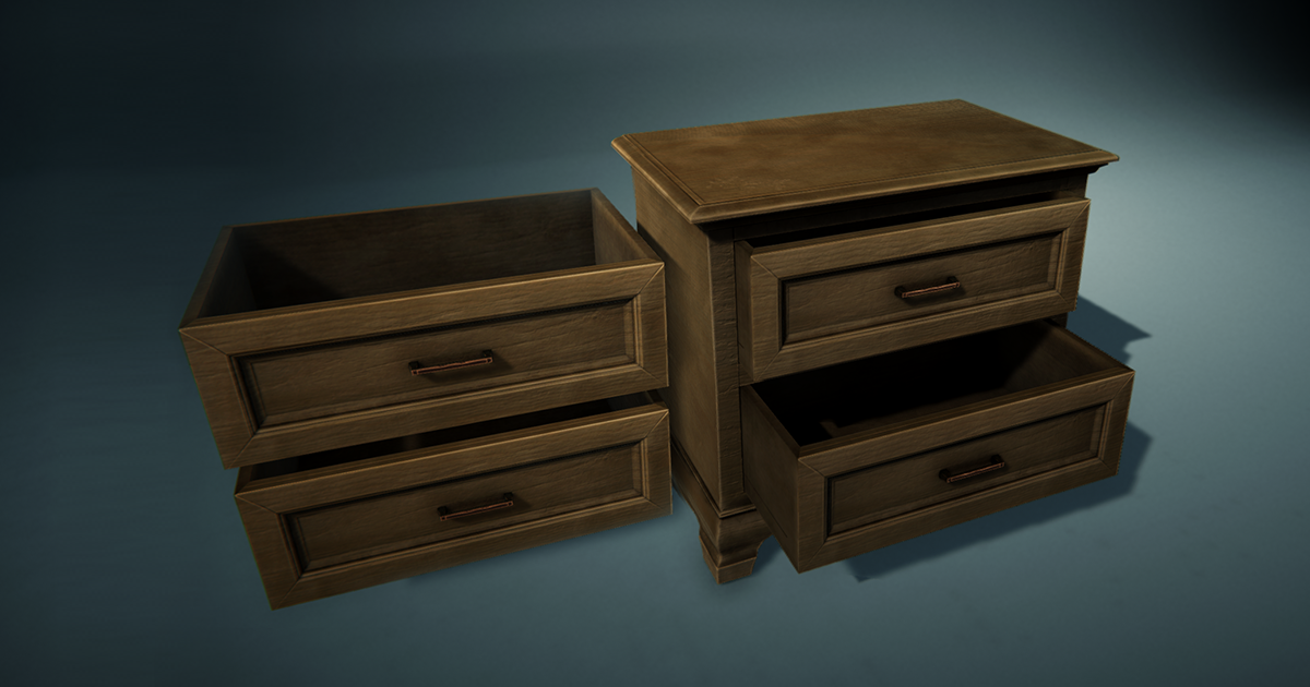 Bedside Table | 3D Furniture | Unity Asset Store