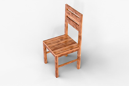 Realistic Wooden Chair