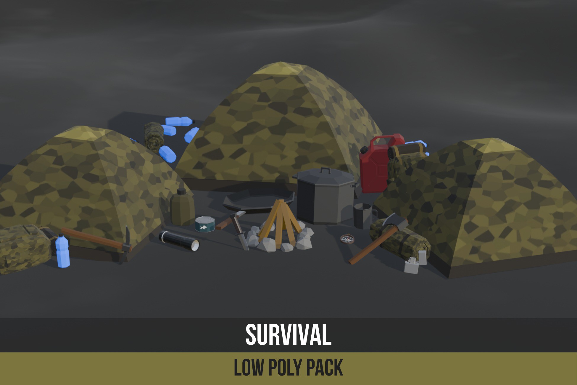 Survival Low Poly Asset Pack | 3D Props | Unity Asset Store