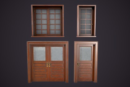 Vintage Office Doors and Windows