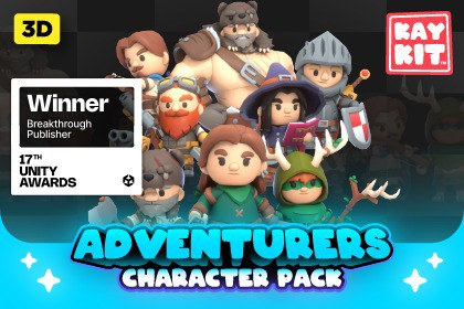 KayKit - Adventurers Character Pack (for Unity)