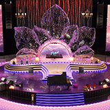 Diamond Concert Arena Stage Venue - Modular 3d Scene (with Piano, Drums, Guitar)