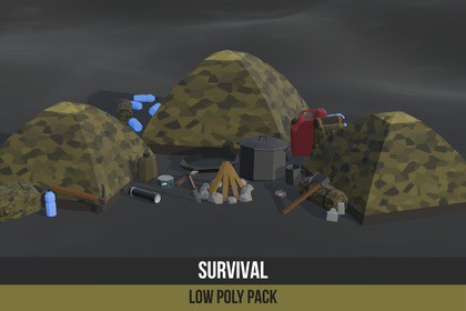 Survival Low Poly Asset Pack