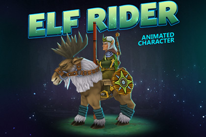 Elf rider animated character