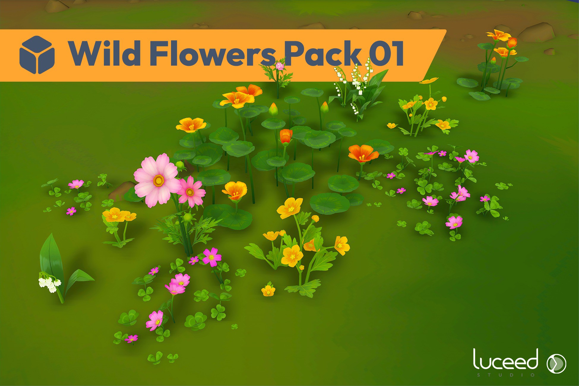 Bad Unity Flower Photo Wild Flowers Pack 01 | 3D 花 | Unity Asset Store