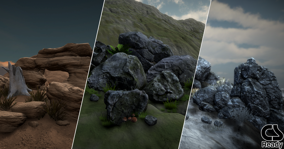 Rocks and Boulders Mega Pack Volume 1 | 3D 소품 | Unity Asset Store