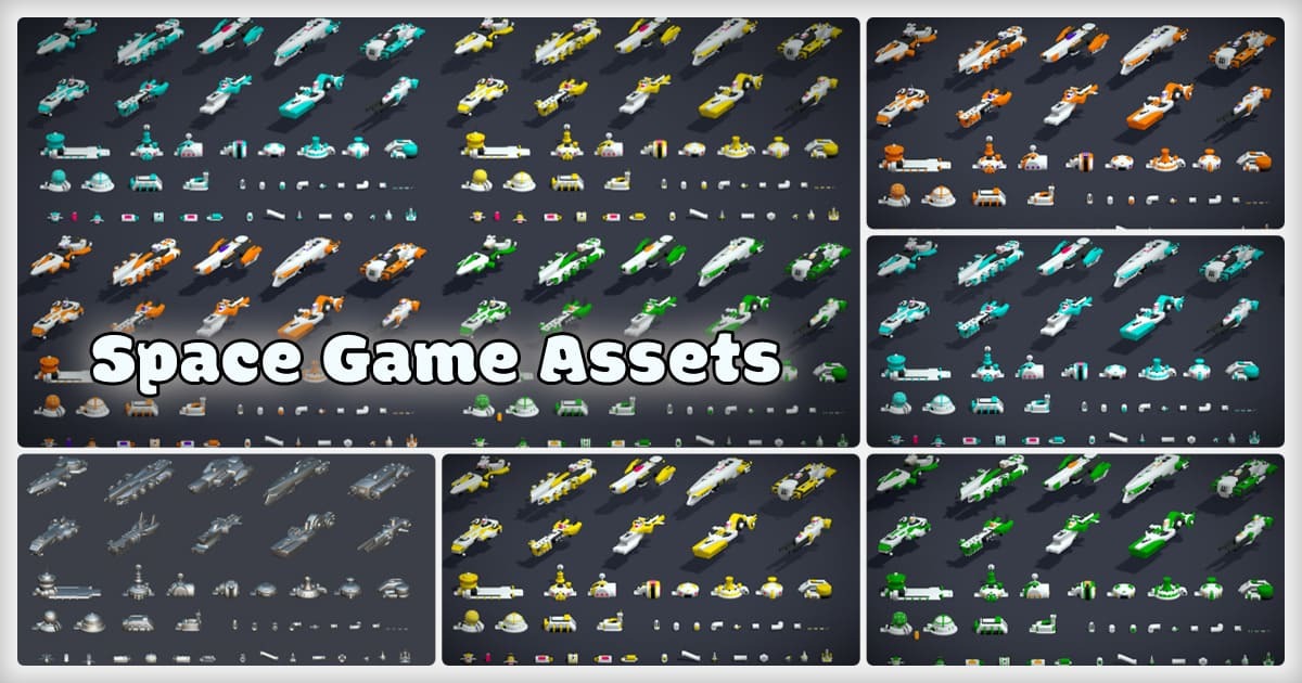 190+ 3D Space Game Asset Ultimate Pack Low Poly | 3D Space | Unity ...