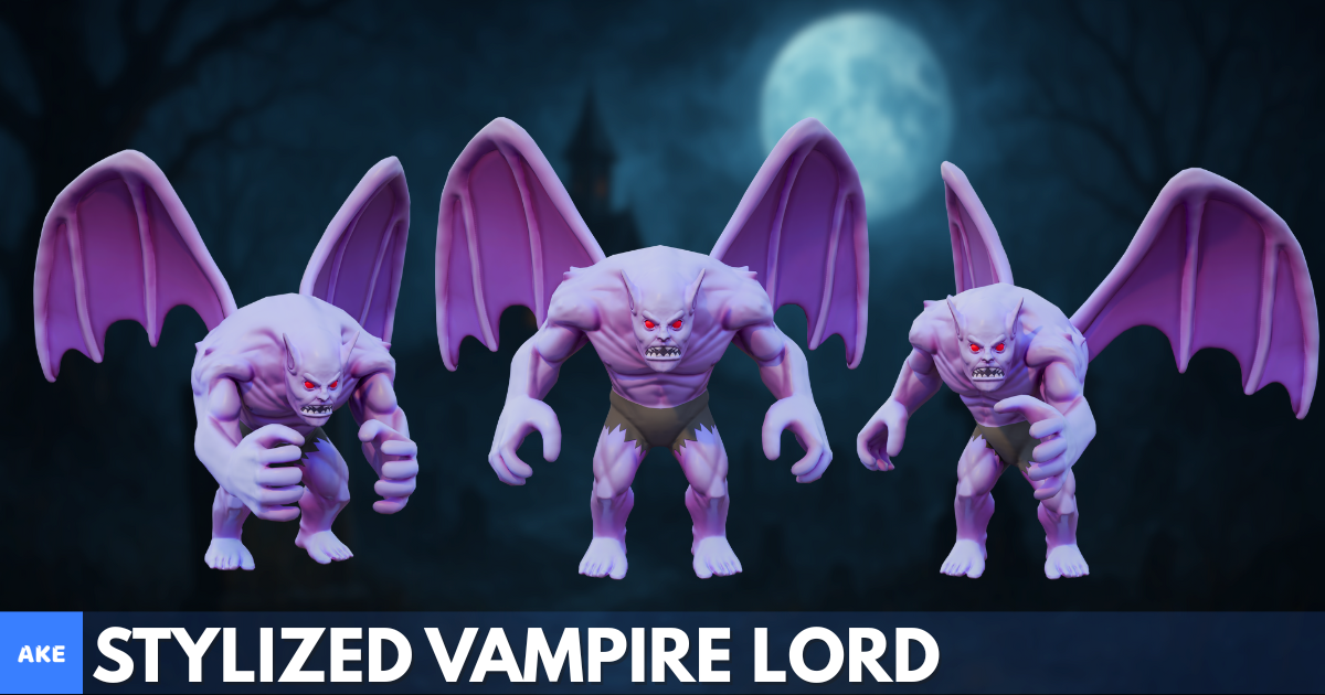 Stylized Vampire Lord | 3D Creatures | Unity Asset Store