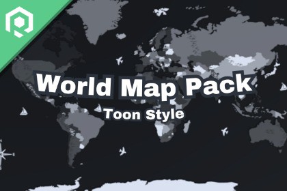 Toon Style World Map Pack