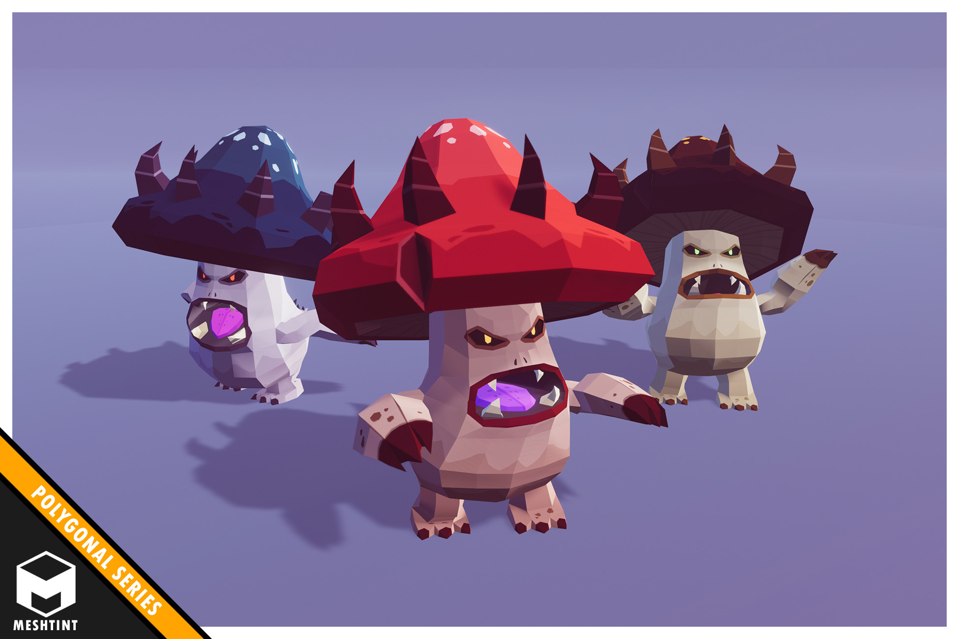 Polygonal Mushroom | 3D 생물 | Unity Asset Store