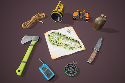 Stylized Camping Tools