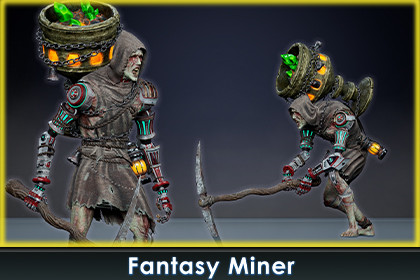 Fantasy Cyborg Miner 1